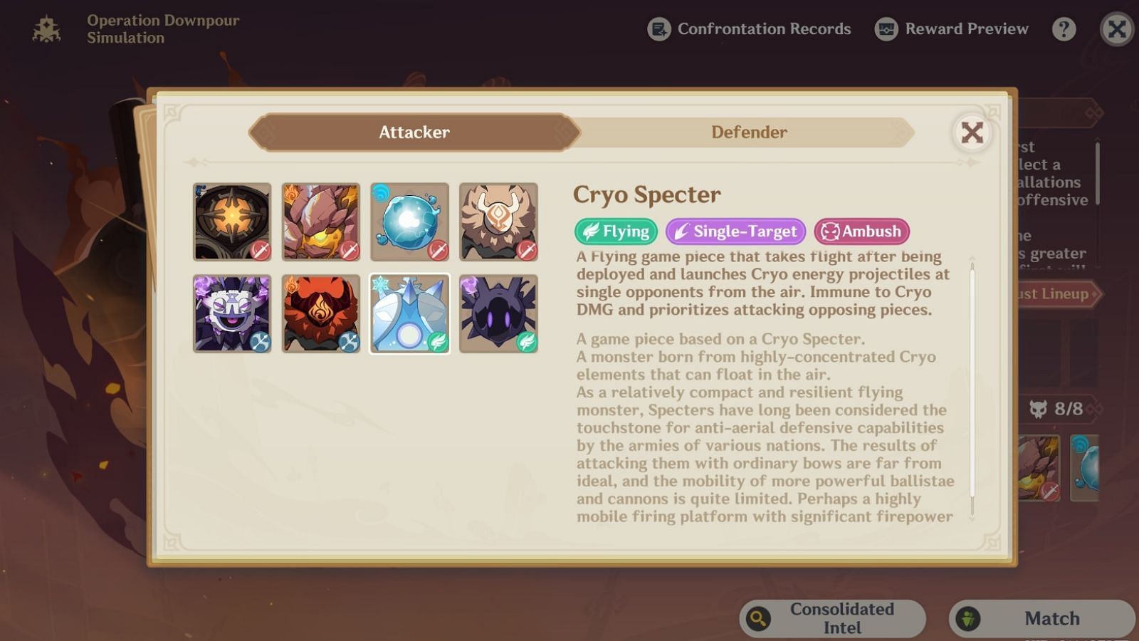 Details of Cryo Specters in the new event (Image via HoYoverse)